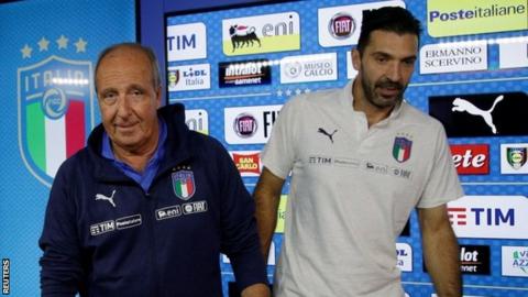 Giampiero Ventura and Gianluigi Buffon