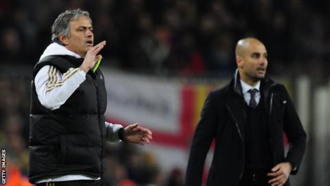 Pep Guardiola and Jose Mourinho