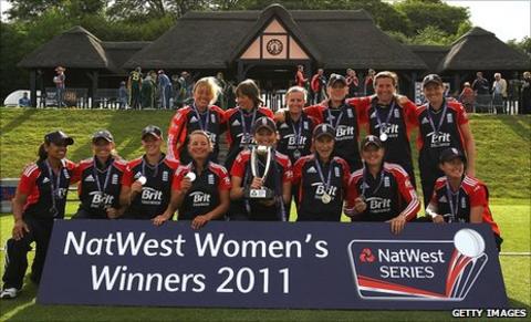 England celebrate victory