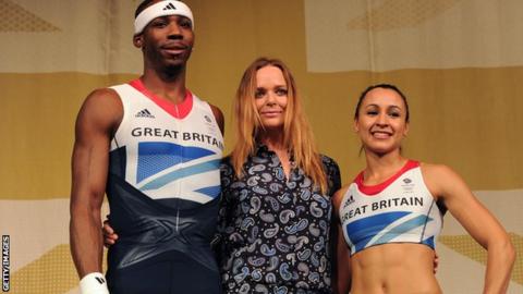 Phillips Idowu, Stella McCartney and Jess Ennis
