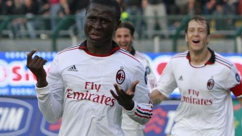 Rodney Strasser of Sierra Leone and AC Milan