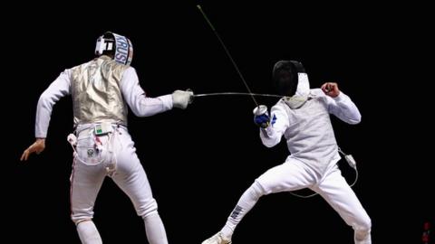Team GB's Richard Kruse in action