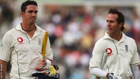 Kevin Pietersen and Michael Vaughan