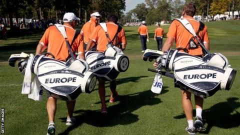 European team at the Ryder Cup