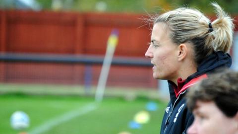 Tanya Oxtoby at a Forest Ladies match