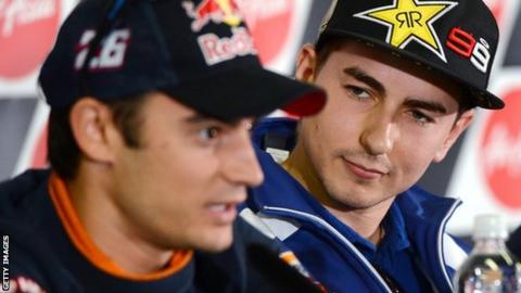 Dani Pedrosa and Jorge Lorenzo