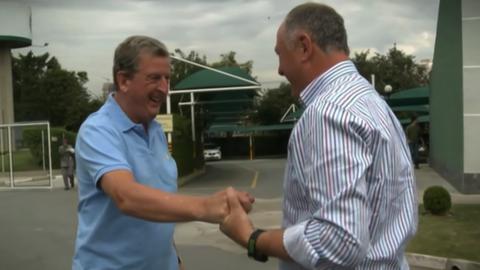 Roy Hodgson (left)
