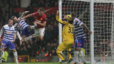 Manchesrer United's Jonny Evans