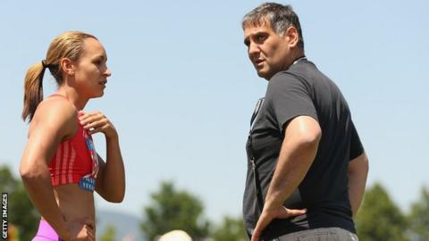 Jessica Ennis and coach Toni Minichiello