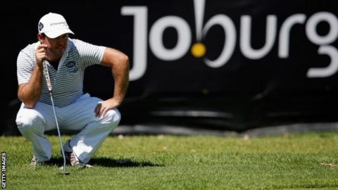 Richard Sterne in action at the Johannesberg Open