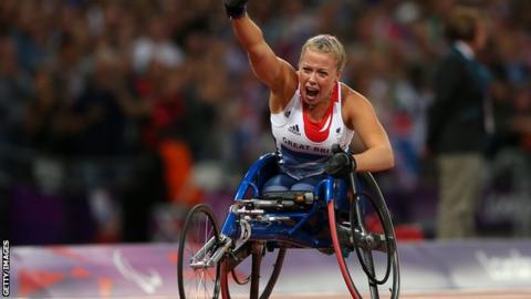 Double Paralympic gold medallist Hannah Cockroft