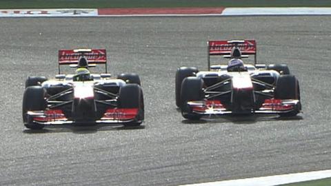 Sergio Perez and Jenson Button