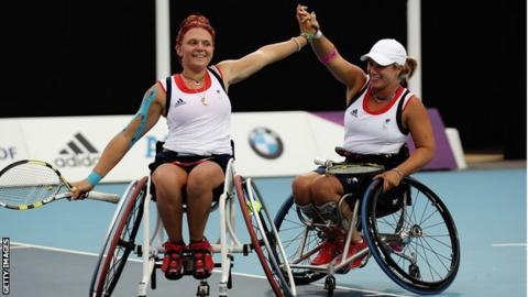 Jordanne Whiley and Lucy Shuker