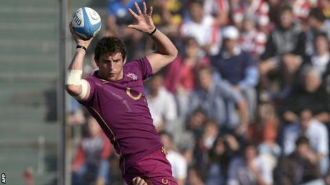 Tom Wood in action in the first Test against Argentina