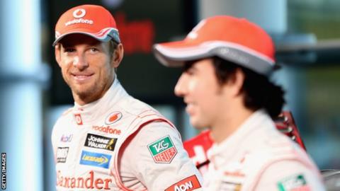 Jenson Button Sergio Perez McLaren