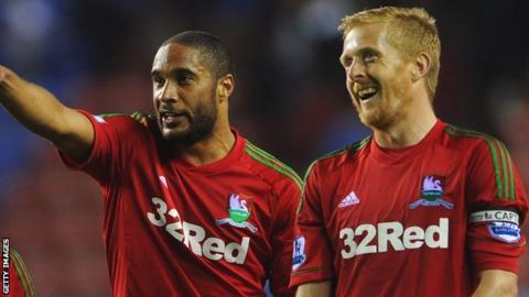 Ashley Williams and Garry Monk