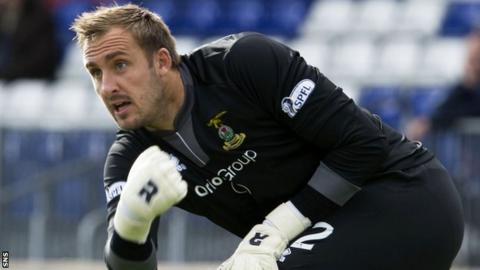 Inverness goalkeeper Dean Brill