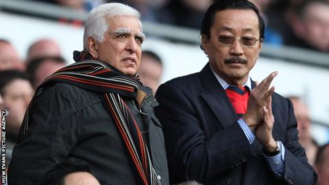 Sam Hammam with Vincent Tan