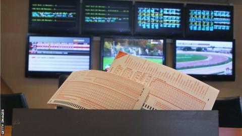 Betting slips in a betting shop