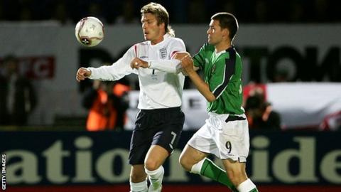 David Beckham and David Healy