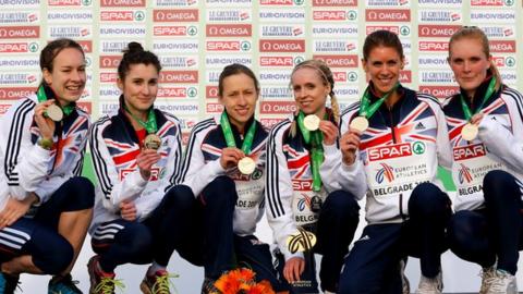 GB women cross country runners
