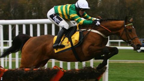 AP McCoy and former Champion Hurdle winner Binocular