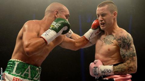 Ricky Burns (right) broke his jaw in September