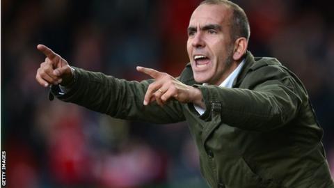 Paolo Di Canio while in charge at Sunderland