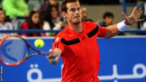 Andy Murray in Abu Dhabi