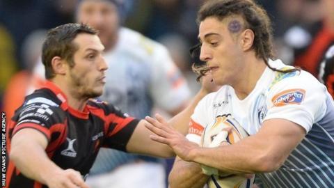Josh Navidi takes on Jason Tovey