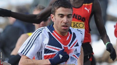 GB Jonathan Taylor in action at the 2013 World Cross Country in Bydgosz