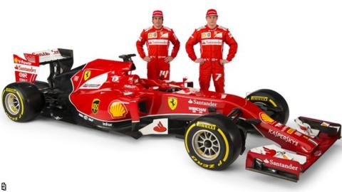 Ferrari drivers Fernando Alonso, left, and Kimi Raikkonen
