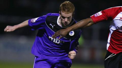 Chester midfielder Jamie Menagh