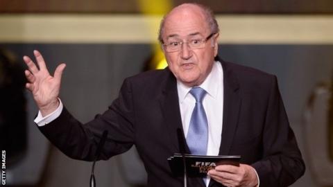 Sepp Blatter at the Balon D'Or