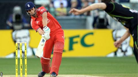 Alex Hales in action for England
