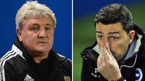 Steve Bruce and Oscar Garcia