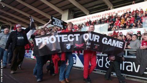 Rugby protest
