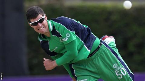 George Dockrell in action against Pakistan last year