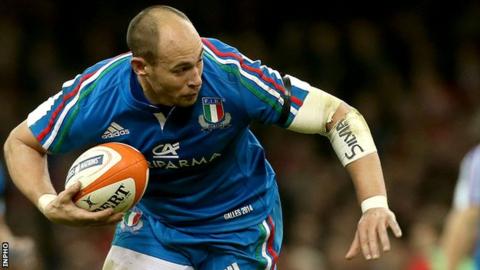 Italy skipper and number eight Sergio Parisse