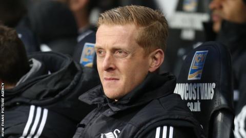 Swansea City head coach Garry Monk