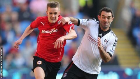Craig Noone in action against Fulham
