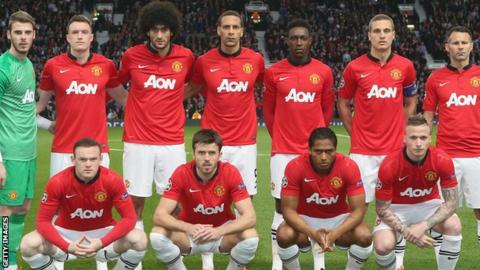 Manchester United team shot