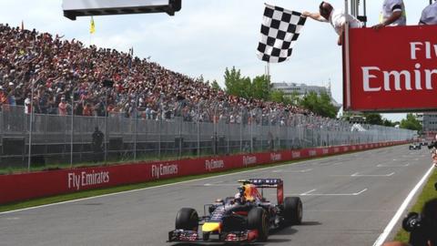 Red Bull's Daniel Ricciardo wins the Canadian Grand Prix
