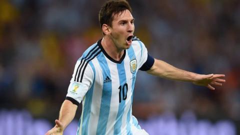 Lionel Messi strike doubles Argentina lead