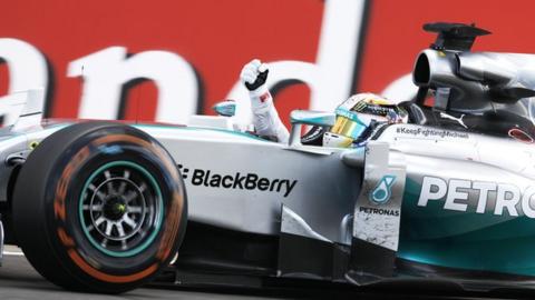 British GP highlights: Hamilton wins as Rosberg retires