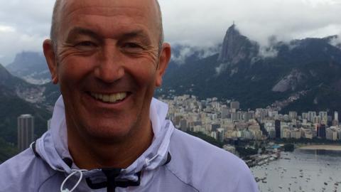 Crystal Palace manager Tony Pulis on Sugarloaf Mountain