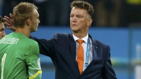 Louis van Gaal must now lift his players for their play-off with Brazil
