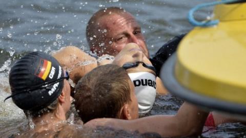 Swimmers in Berlin