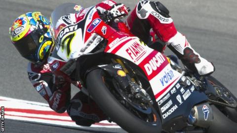 Chaz Davies during qualifying at Portimao Circuit, Portugal