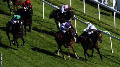 Soul Intent (right) winning at Epsom in July